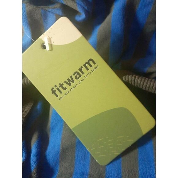 Fitwarm Stretchy Lightweight Cotton Dog Stripped T-Shirt 14" Back Length - Picture 5 of 7